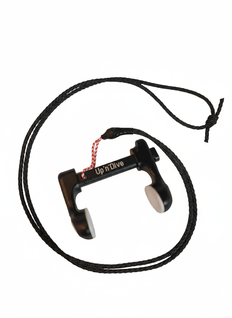 Pince nez aluminium silicone noir up n dive